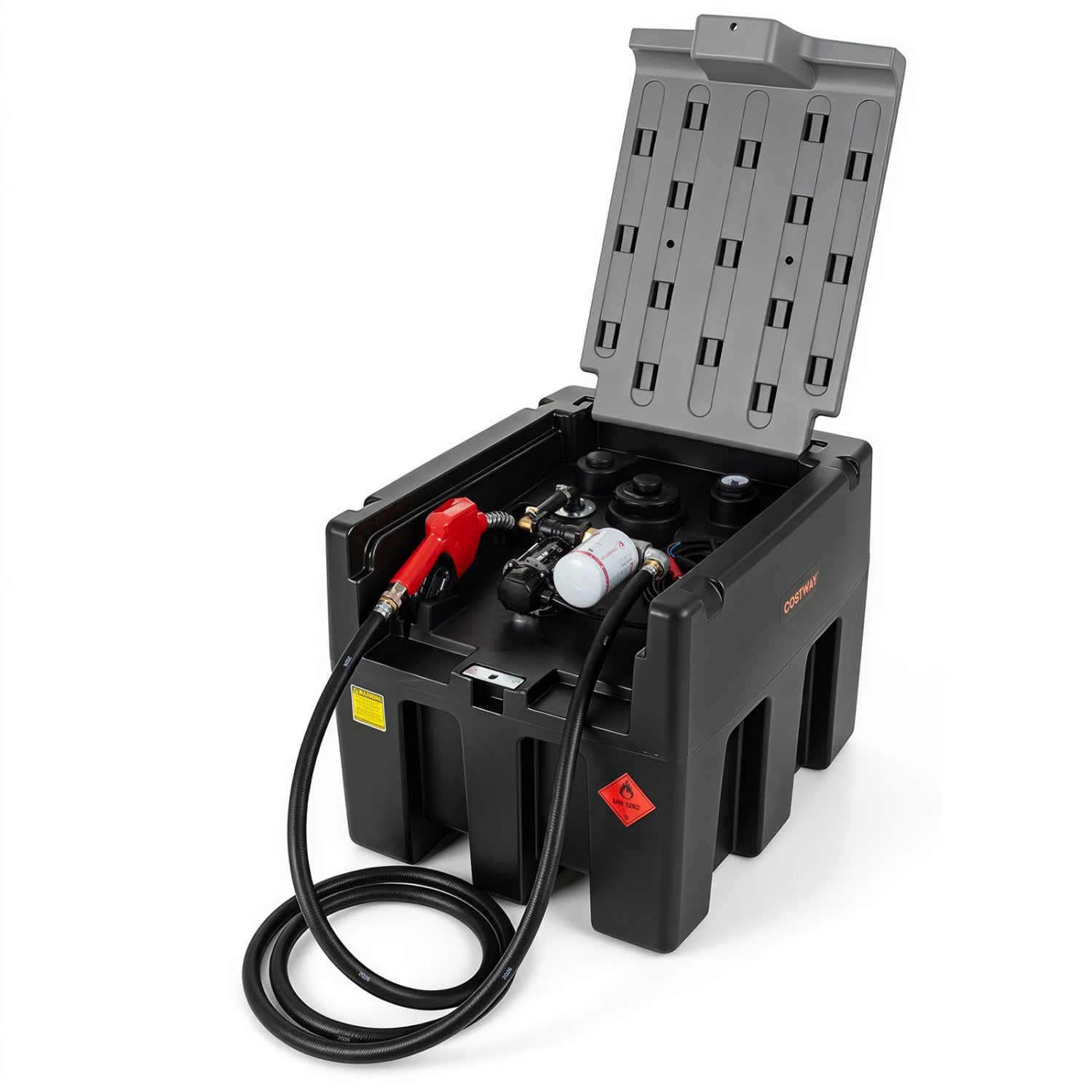 Portable 200 L Diesel Fuel Transfer Tank with 12V Pump & Automatic Nozzle