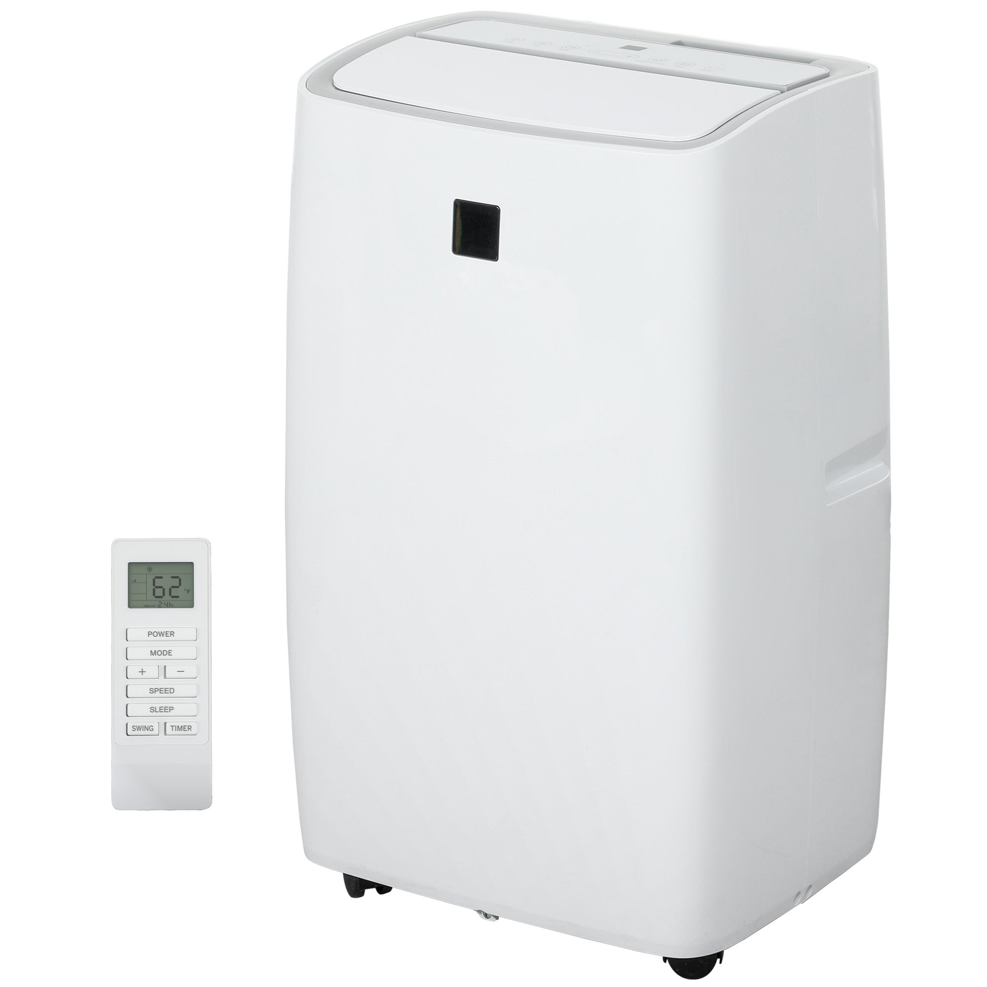HOMCOM 12000 BTU Portable Air Conditioner, AC Unit with Cool, Dehumidifier, Fan, 550 Sq. ft, 24H Timer On Off, Window Kit