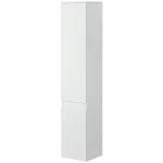 Tall Bathroom Storage Cabinet, Slim Bathroom Cabinet with 3 Tier Shelf, Drawer, Door, Freestanding Linen Tower, White