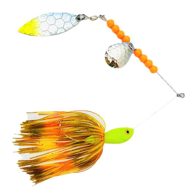Premium Spinner Baits Pumpkin Seed Willow/Colorado