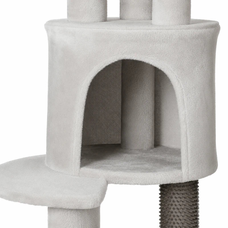 79" Tall Cat Tree for Large Cats with 2 Condos, 2 Beds, Hammock & 5 Scratching Posts