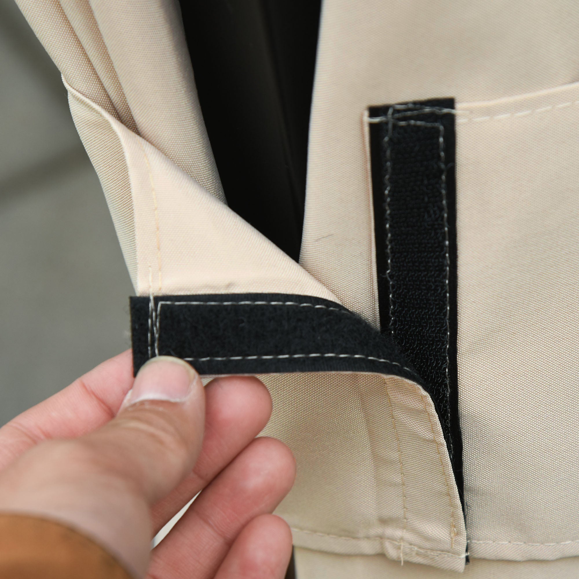 Outsunny Gazebo Curtain 10'x13' Replacement Sidewalls 4-Panel Privacy Wall Beige for Outdoor Use