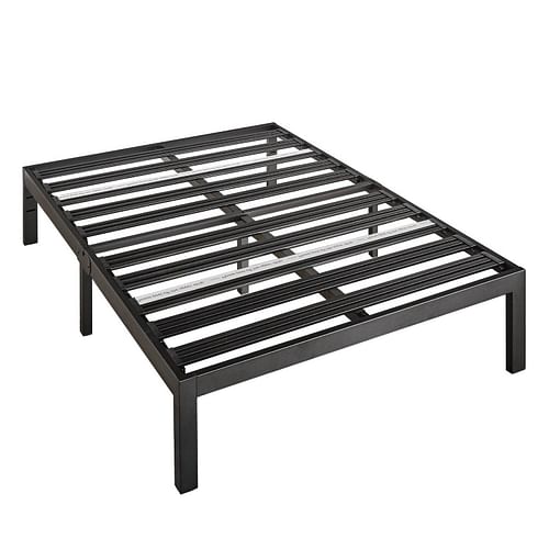 Queen size Metal Platform Bed Frame with 3.86 inch Wide Heavy Duty Steel Slats - Free Shipping
