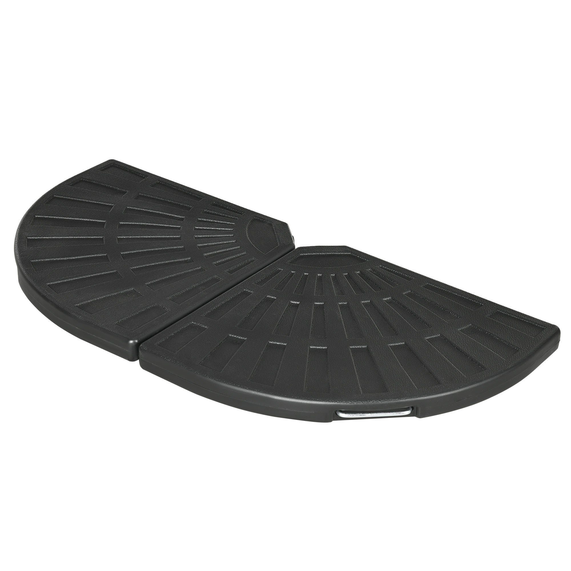 Outsunny 2-Piece Umbrella Weights for Cantilever Parasols with Handles, Heavy Duty Parasol Base Weights for Cross Base, Black