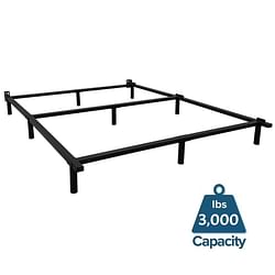 Queen 9-Leg Metal Bed Frame with Headboard Brackets 3,000 lbs. Max Weight Limit - Free Shipping