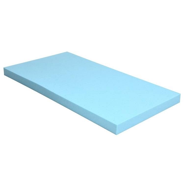 Queen size 3-inch Thick Gel-Infused Air Foam Mattress Topper in Light Blue - Free Shipping
