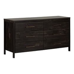 Modern Java 6 Drawer Double Dresser - Free Shipping