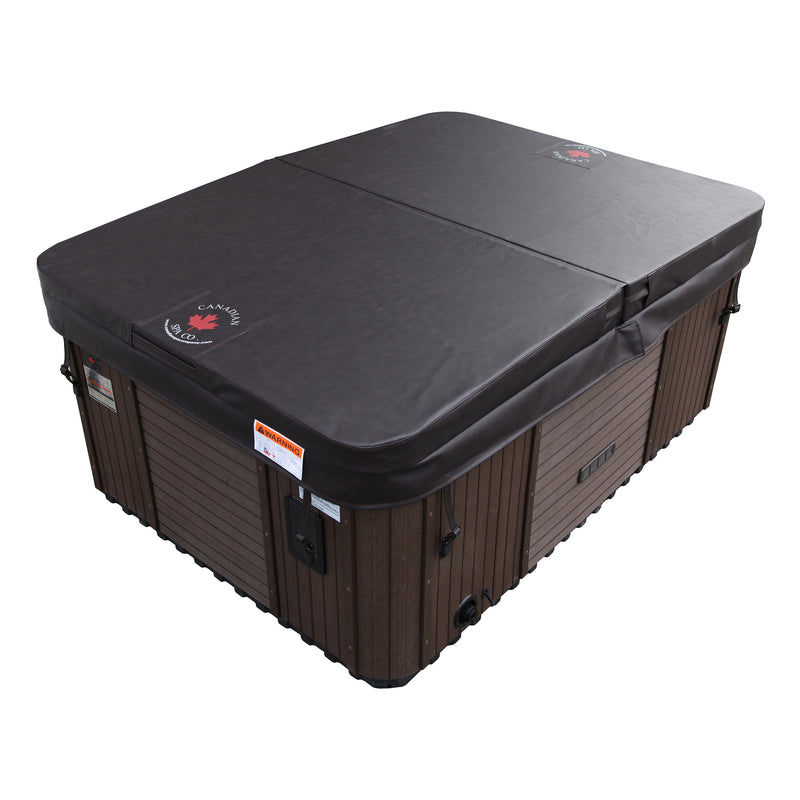 Montreal 3-Person Plug & Play Hot Tub | 29 Jets, Lounger, LED Lighting, Aromatherapy & Bluetooth