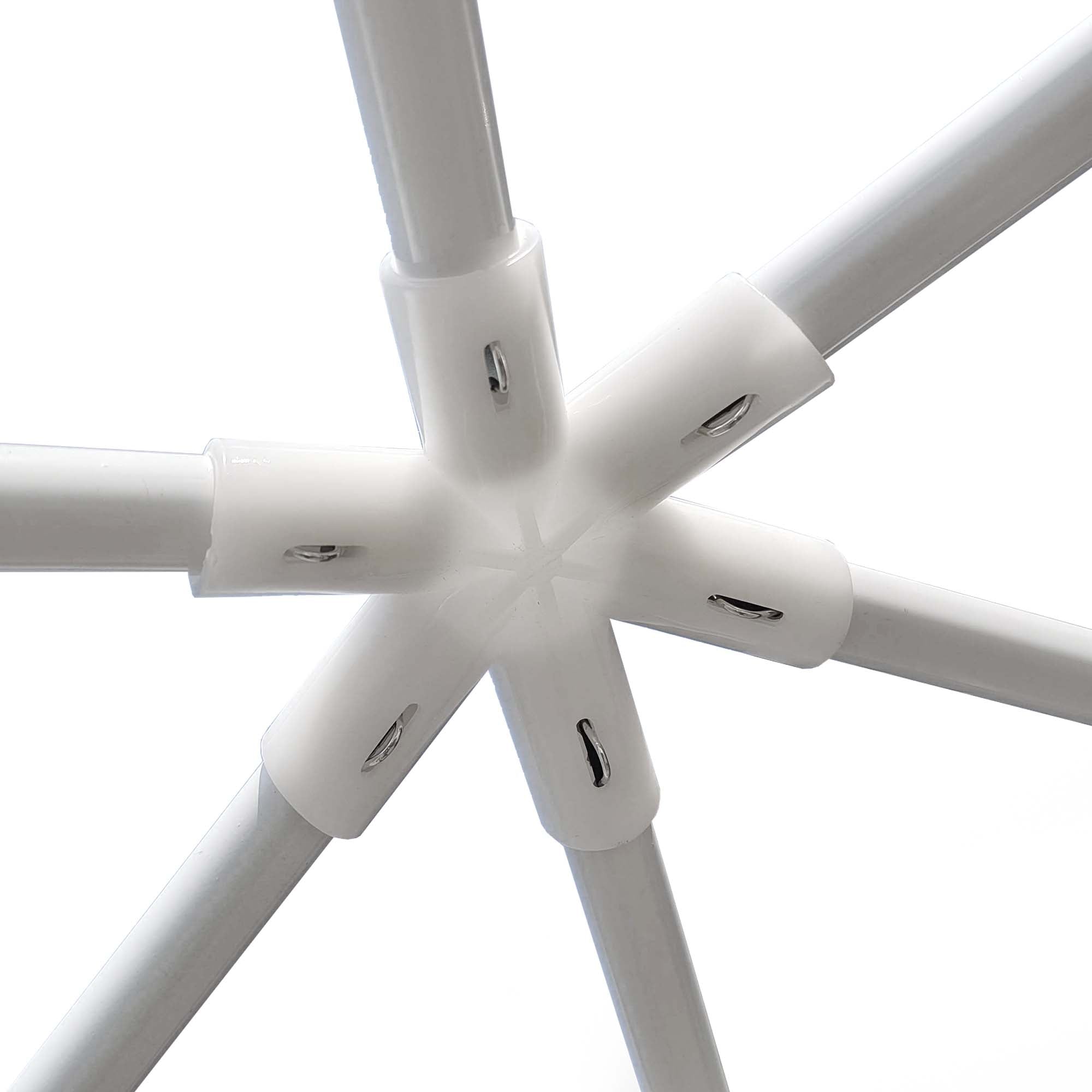 Outsunny Hexagon Party Tent, Patio Gazebo with Netting Mesh, Dark Grey