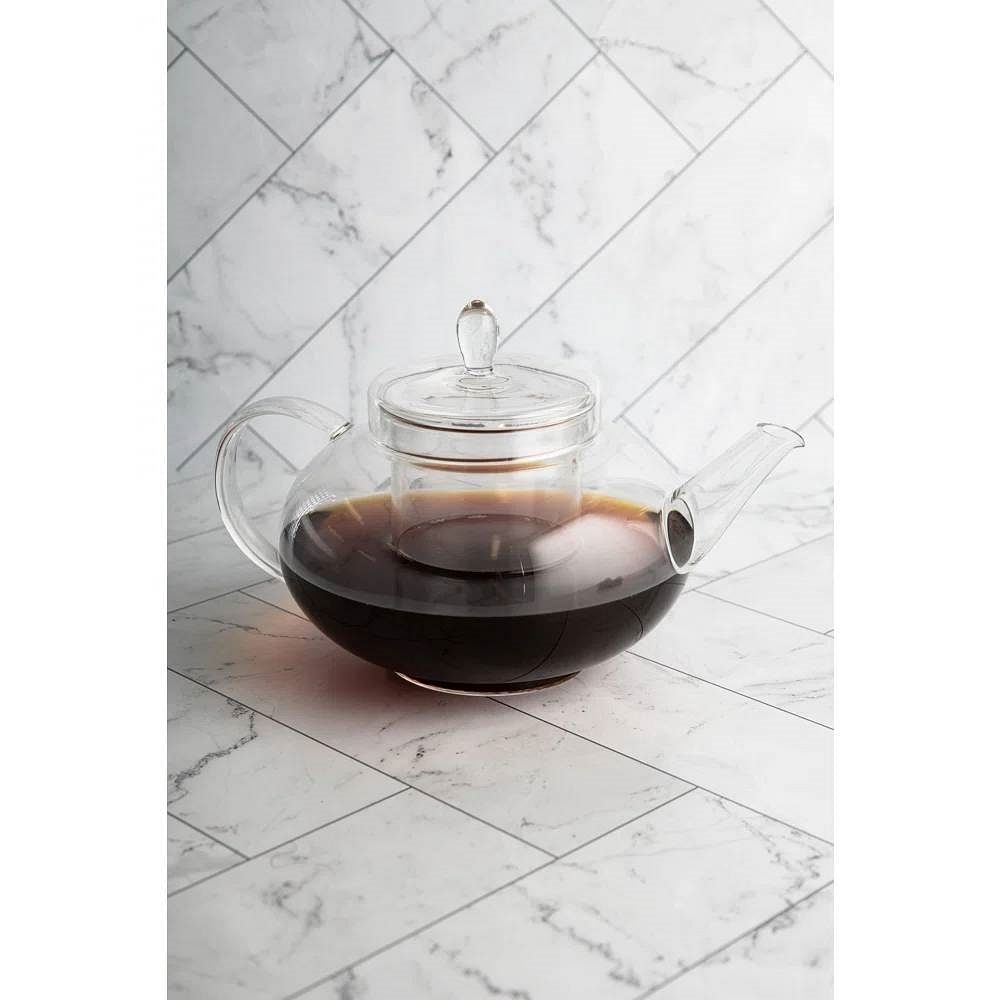1,500 ml / 50 oz Borosilicate Glass Teapot with Removable Infuser - Free Shipping
