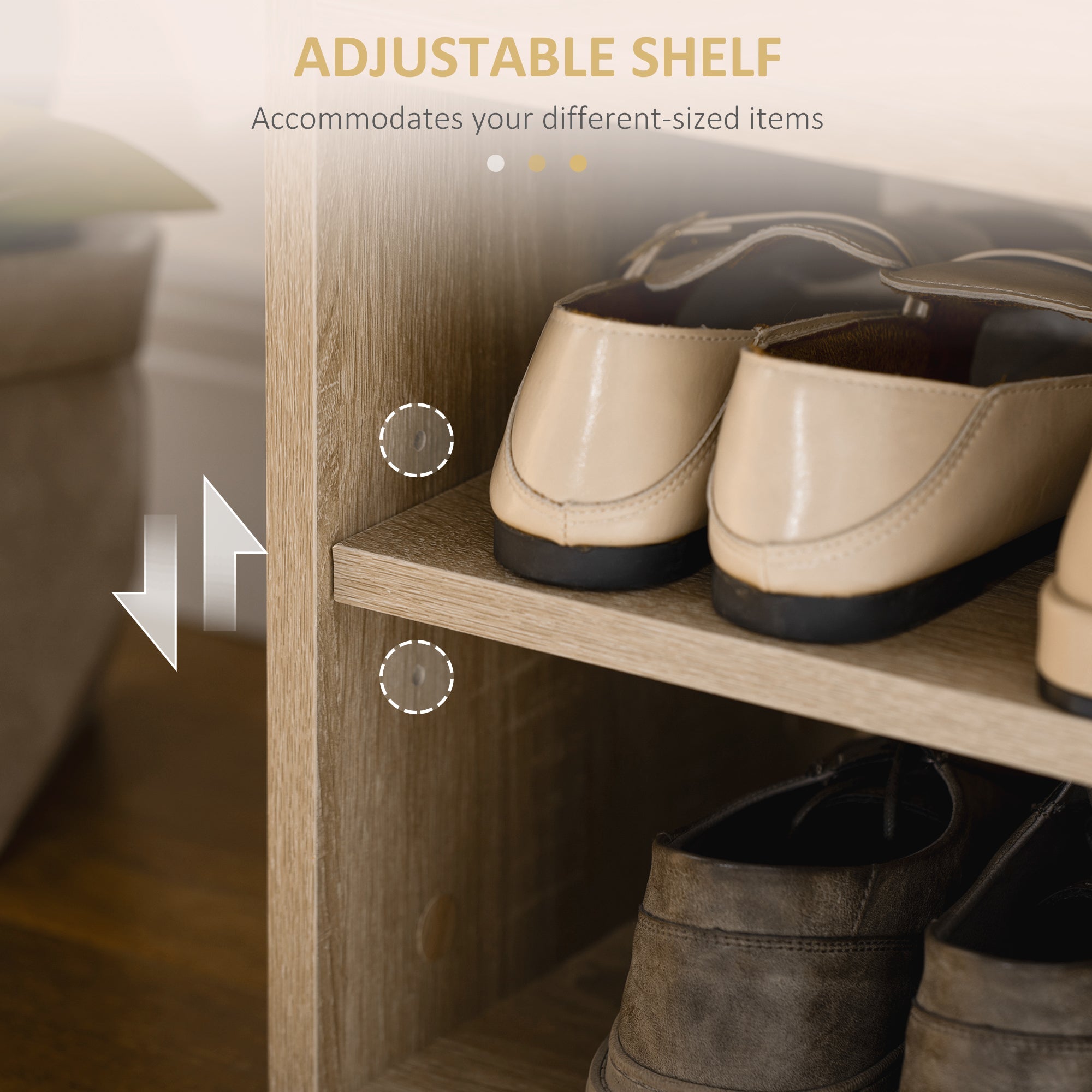 HOMCOM Grey 2-Tier Shoe Locker Bench: Cushioned Seating & Storage Rack for Entryway or Living Room