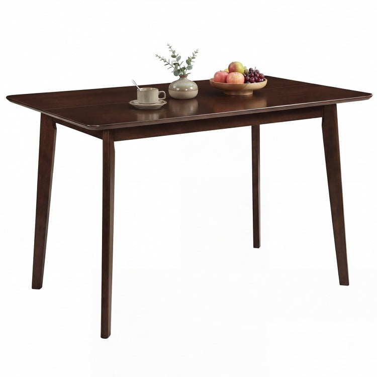 Rectangle Dining Table for 4-6 People 47" Kitchen Table-Walnut