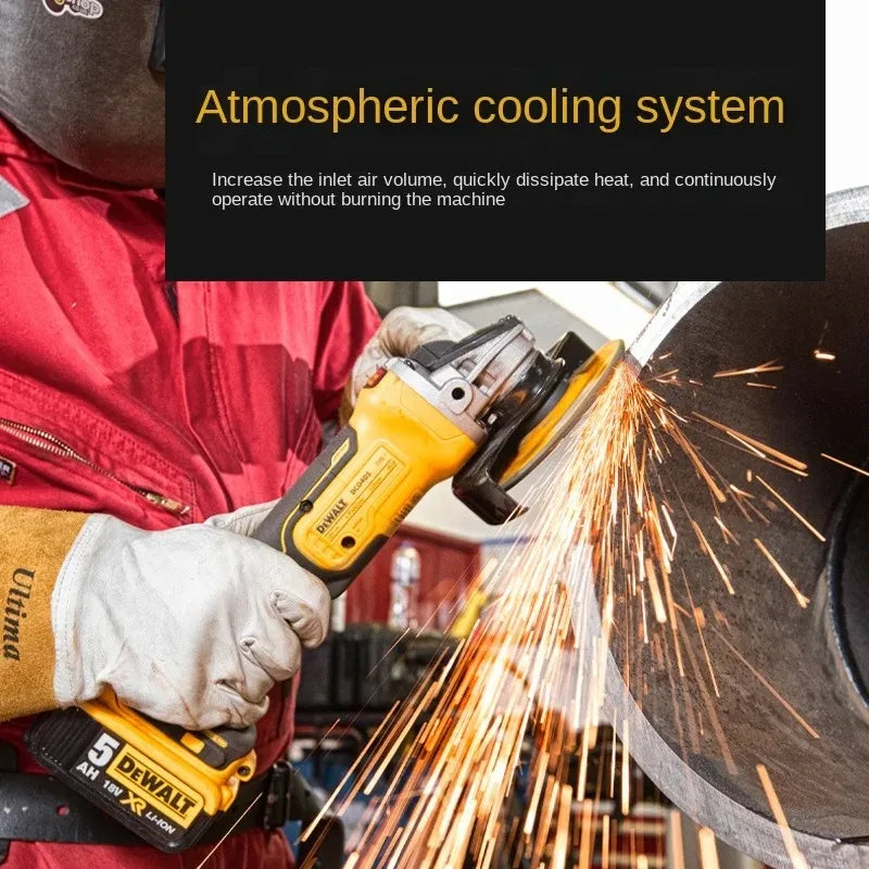 DEWALT DCG405 125mm Flat Head Angle Grinder – Bare Machine Tool, 18V Lithium Battery, BrushlessÂ