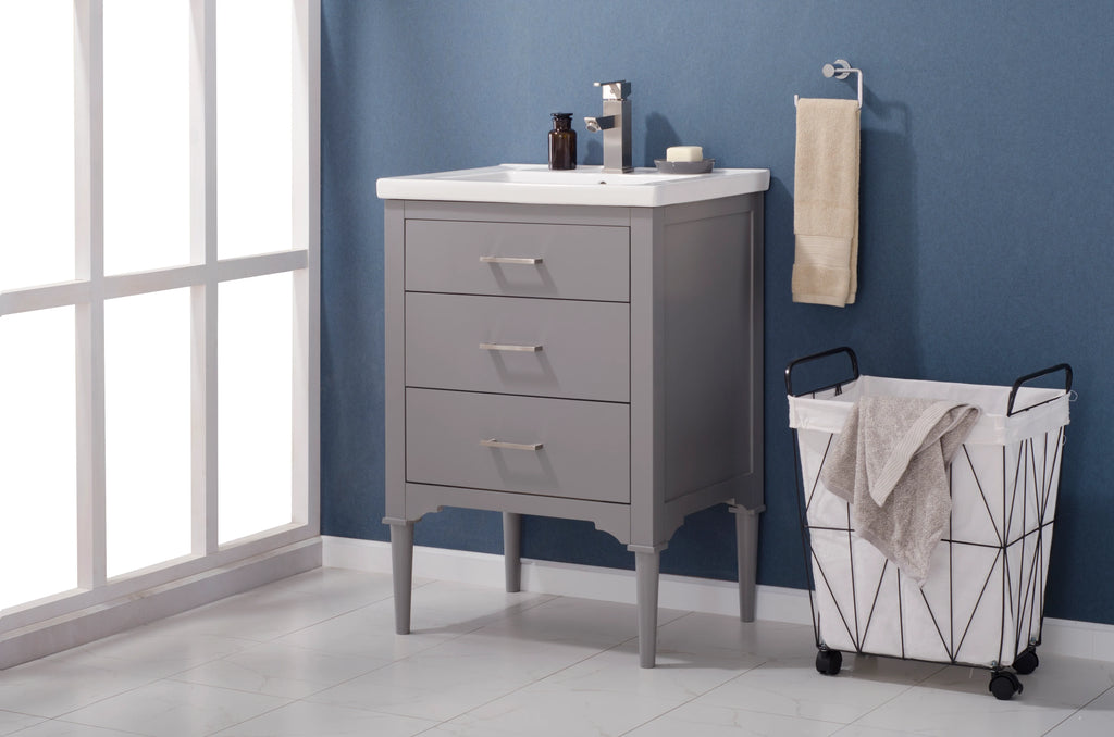 Mason 30" Single Sink Vanity with Porcelain Top