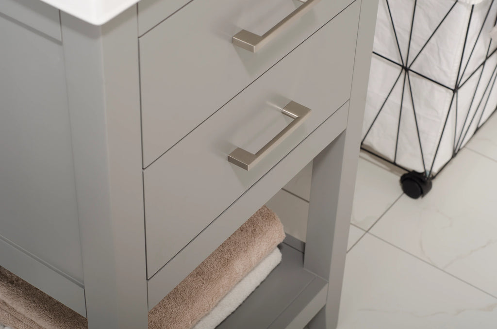 Cara 20" Single Sink Vanity with Porcelain Top