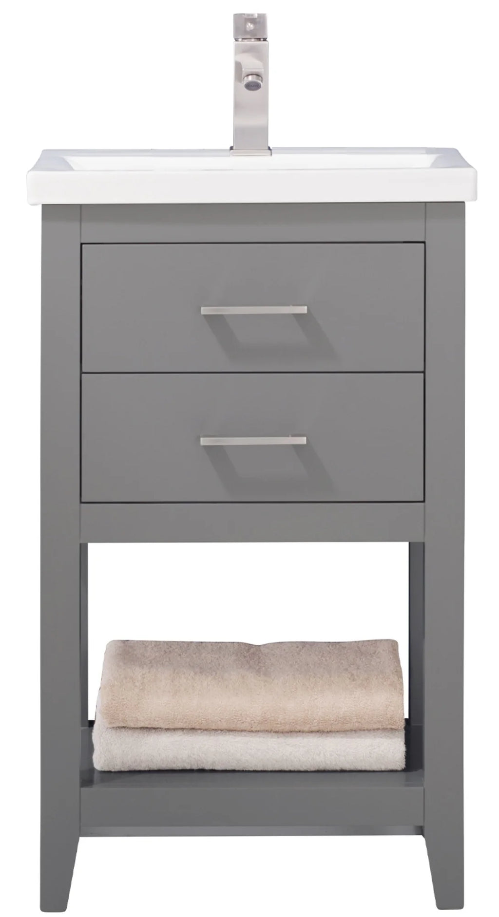 Cara 20" Single Sink Vanity with Porcelain Top