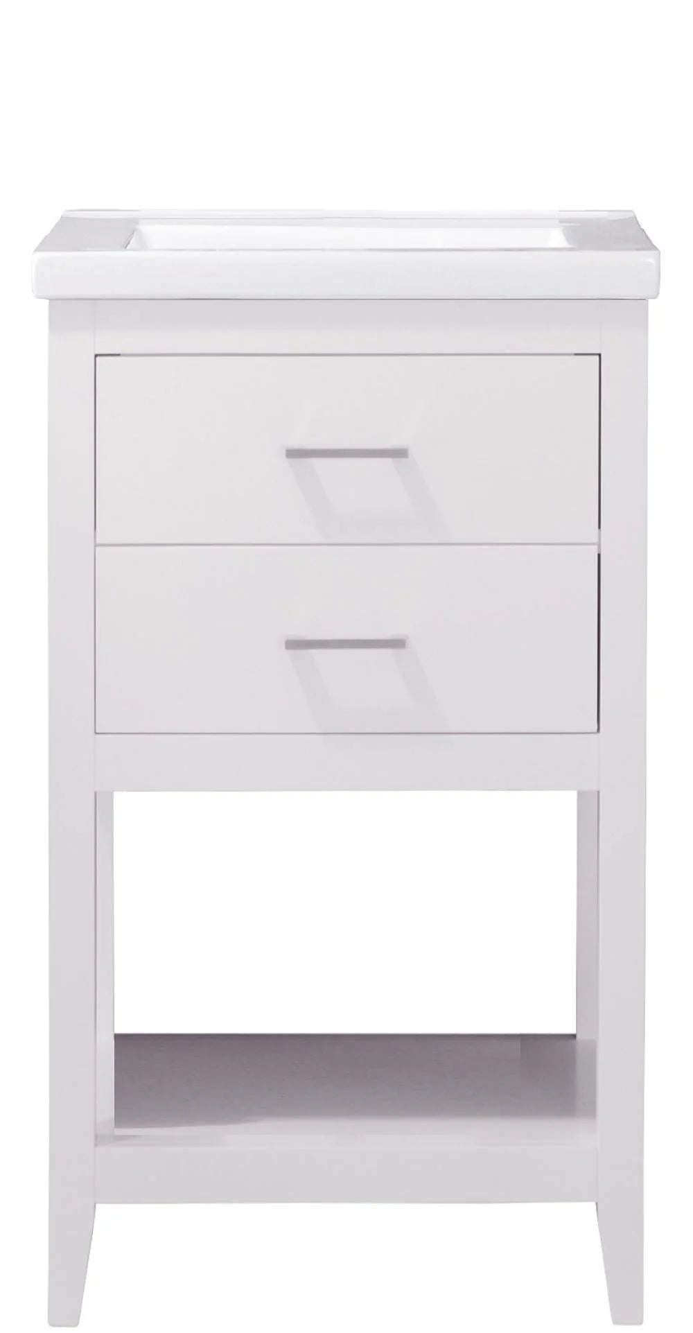 Cara 20" Single Sink Vanity with Porcelain Top