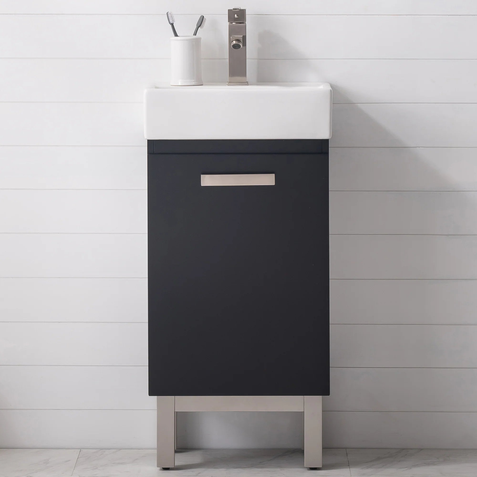 Stella 16.5" Single Sink Vanity with Porcelain Top