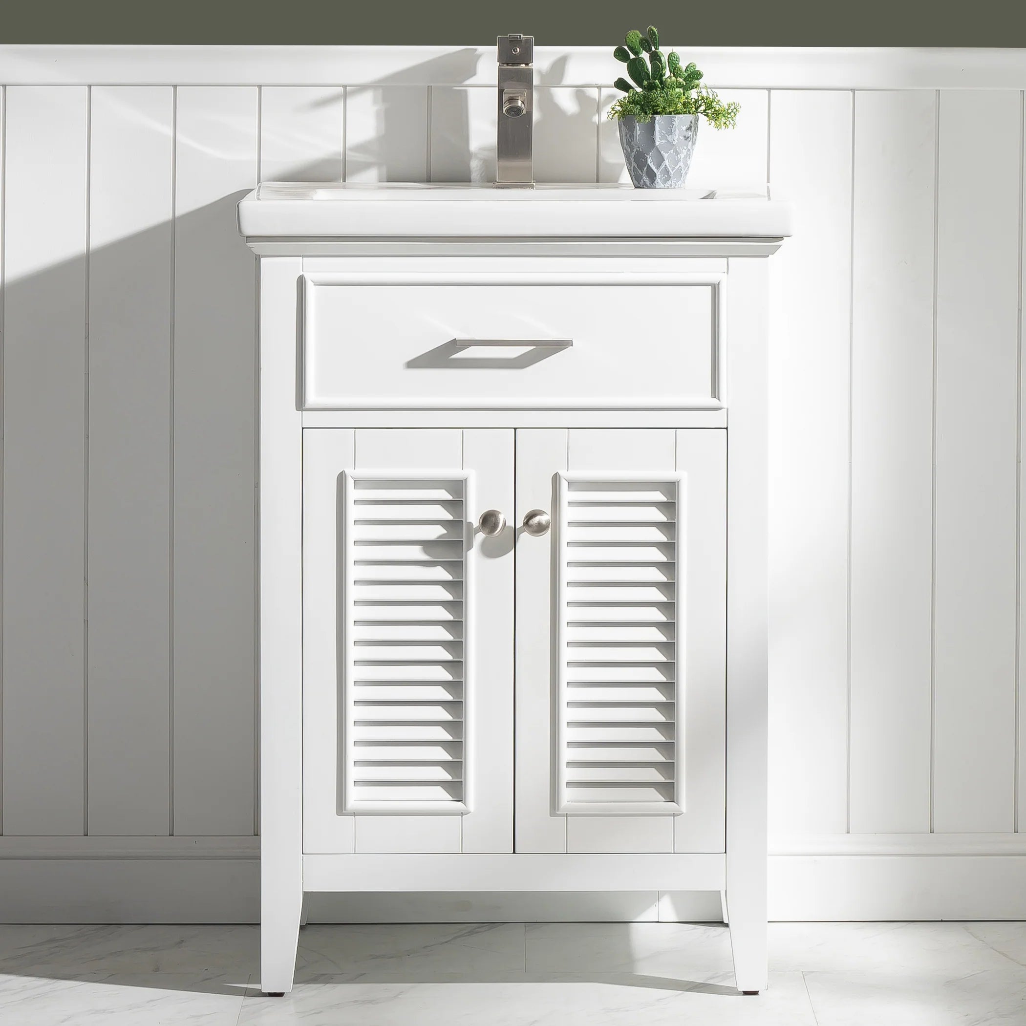 Cameron 24" Single Sink Vanity with Porcelain Top