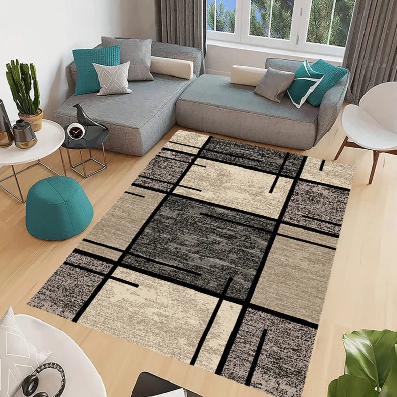 Modern Geometric Carpet for Living Room Decor Sofa Table Large Area Rugs Kitchen Hallway Balcony Floor Mat Bedroom Carpet Decor