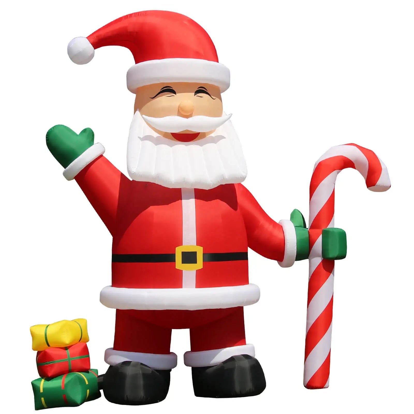 6/8/10m RTS Christmas Inflatable Santa Claus with Blower LED lighted Christmas Decorations Outdoor Yard Lawn Christmas Part