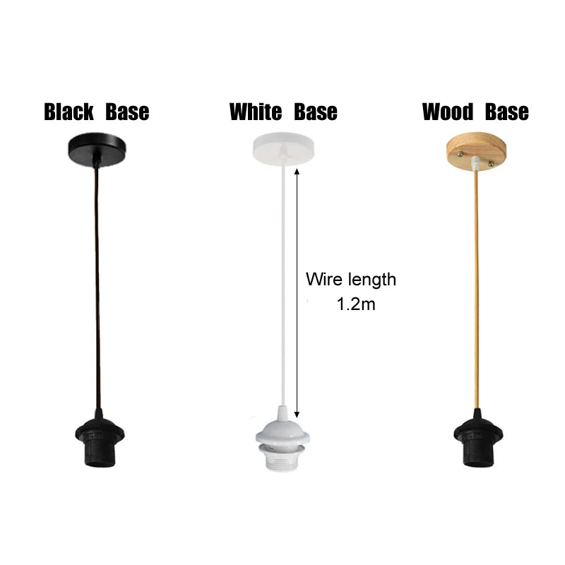 Rattan Pendant Light - Hand-Woven Bamboo Lantern Lampshade, E27 Lighting Fixture
