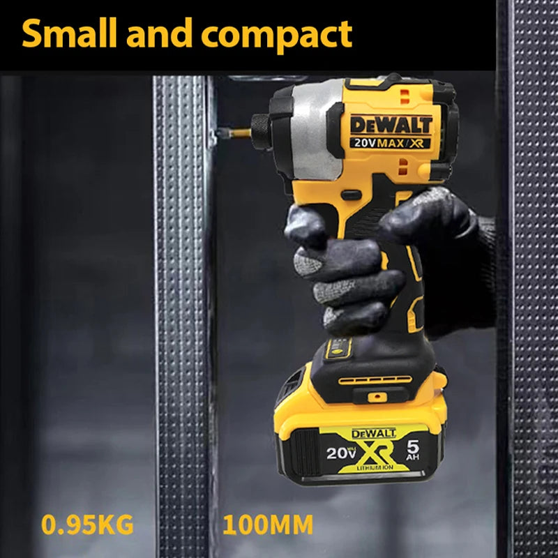 DEWALT DCF850 20V Impact Driver – 205NM Brushless Motor, Cordless Rechargeable Screwdriver, Electric Impact Drill Power ToolÂ