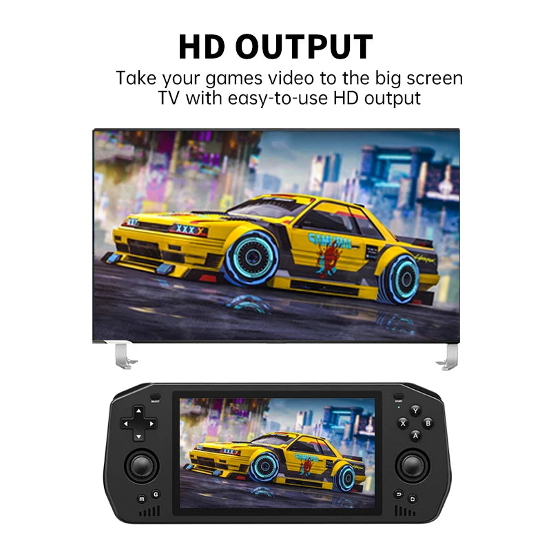 Powkiddy X28 Handheld Retro Game Console - Android 11, Unisoc Tiger T618, 5.5 Inch Touch IPS Screen