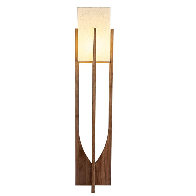 Fairbanks Floor Lamp – Wooden Floor Lamp for Living Room Bedroom, Solid Nordic Design