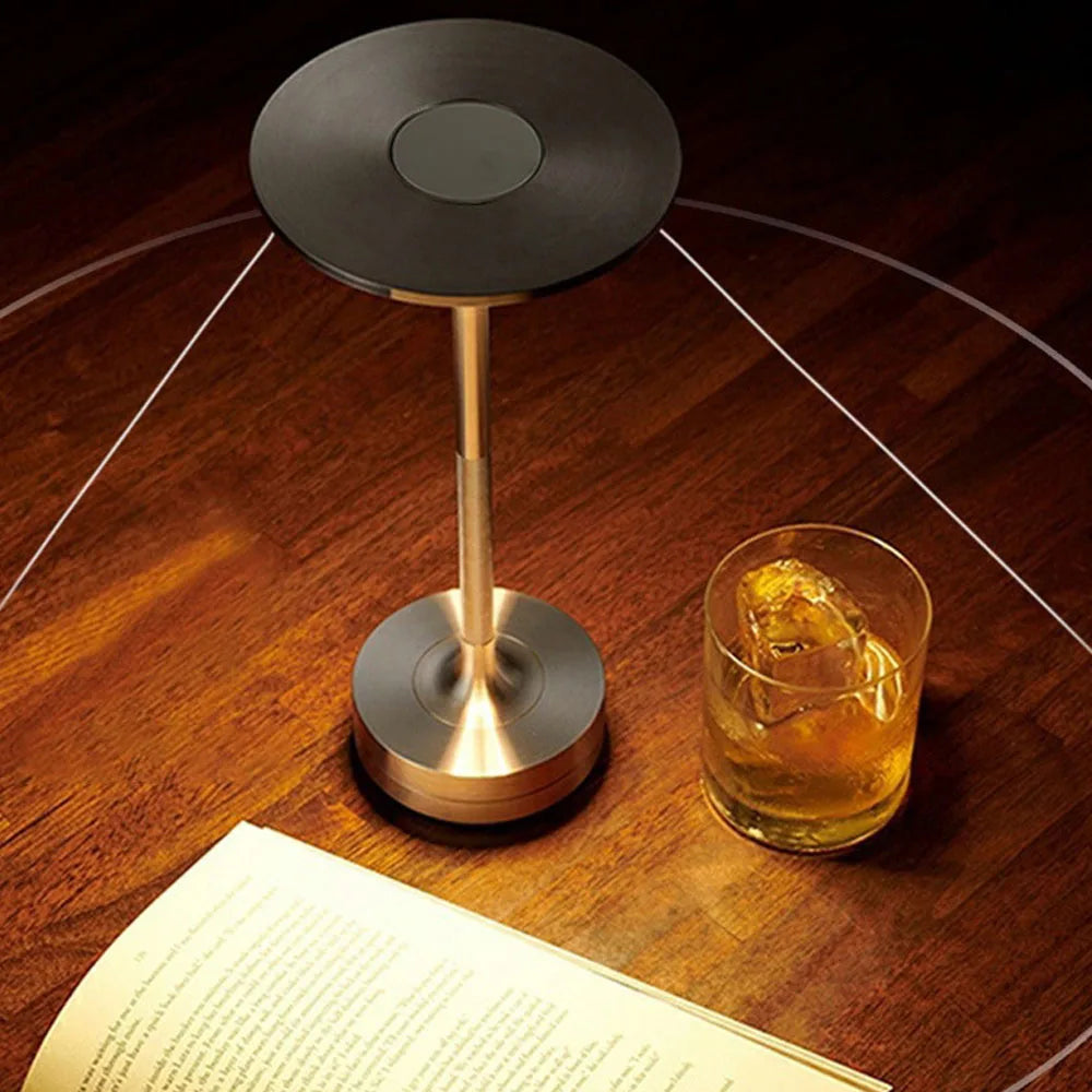Rechargeable LED Table Lamp with Touch Switch - USB-C Charging Desk Lamp for Bedroom and Restaurant