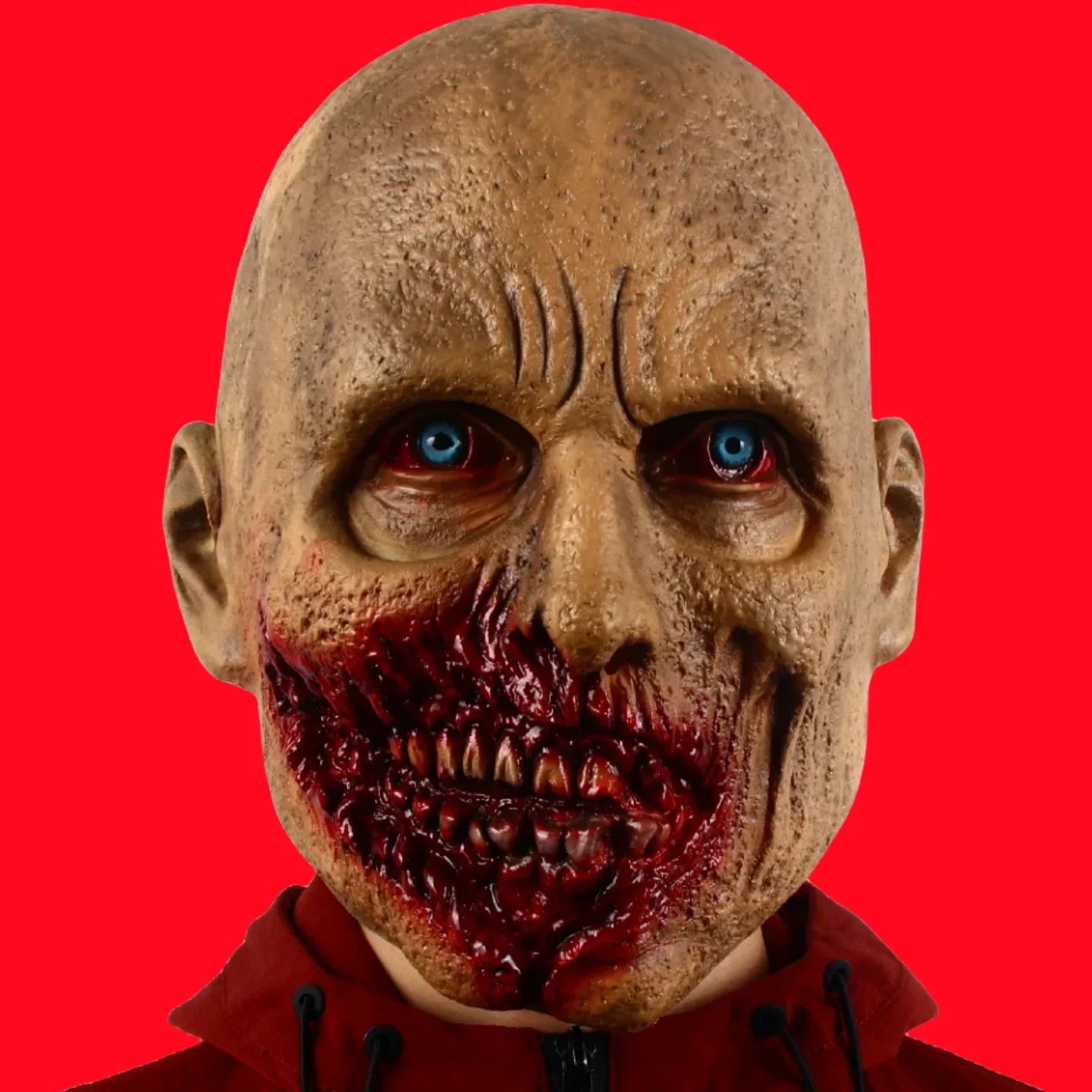 1PC Cos Scary Zombie Ghoul Mask Horror Zombie Full Head Helmet Latex Full Face Masks Halloween Costumes Party Props
