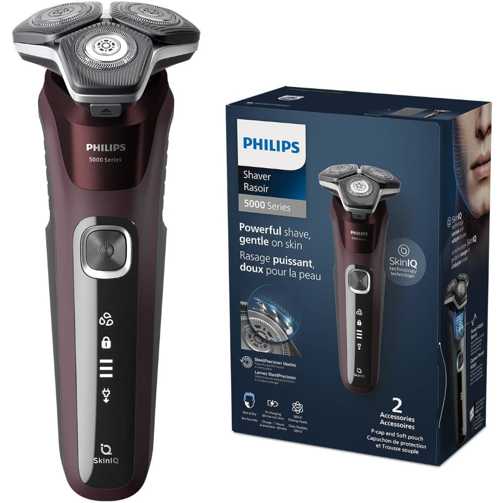 PHILIPS S5881/10 Electric Shaver Series 5000, Wet & Dry with SkinIQ technology
