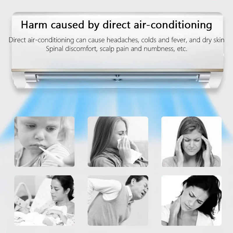 Air Conditioning Windshield – Scalable Hanging-Type, Anti-Direct Blowing Air Deflector, Household Air Conditioning Baffle