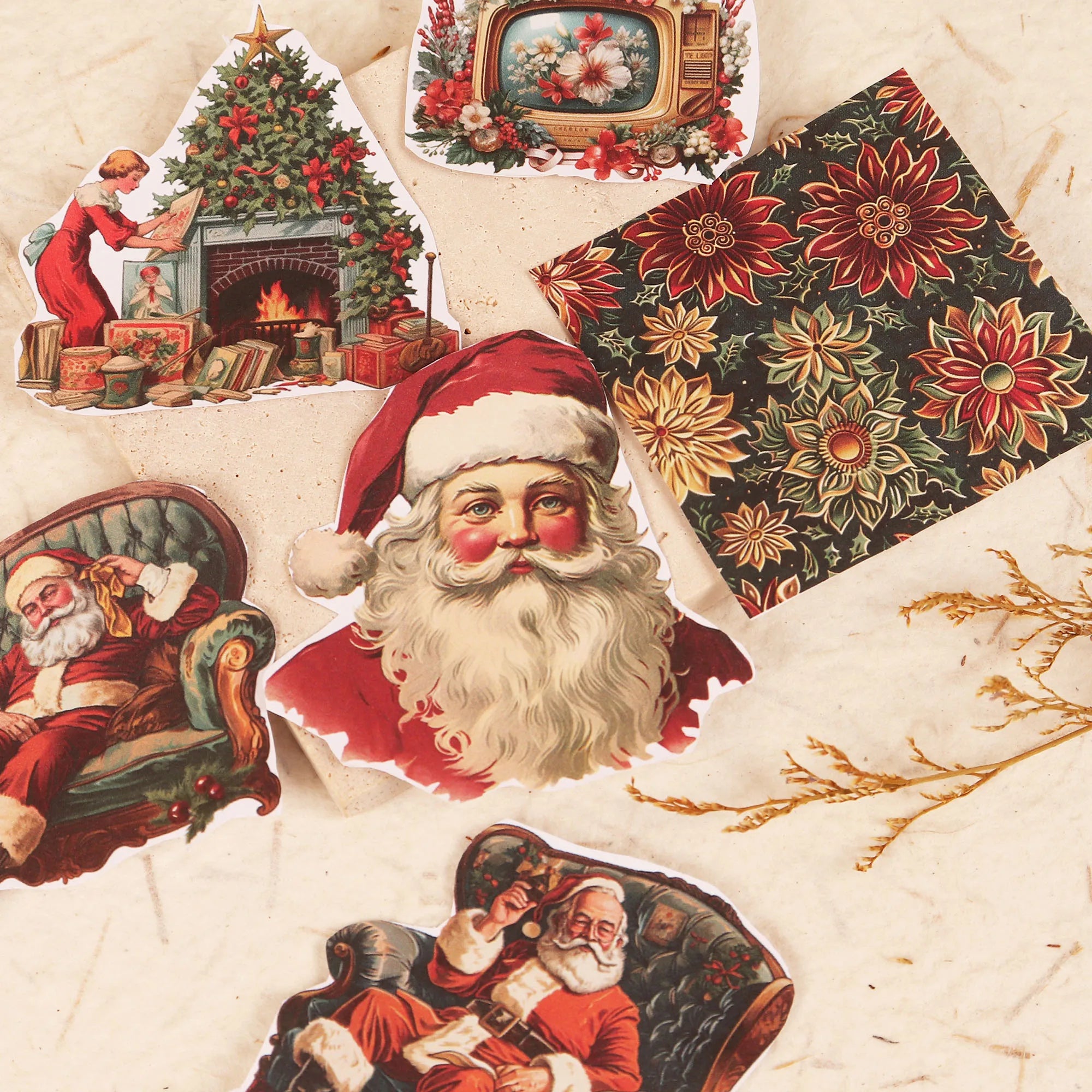 16sheets(202patterns) Non Self-adhesive A4 Large Size Cutting DIY Christmas Decorative Paper for  Scrapbooking Supplies, Journal