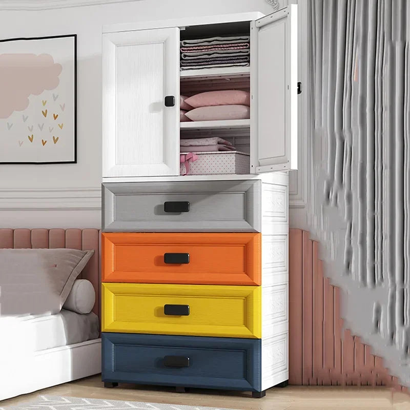 Clothes Modular Wardrobe – Storage Cupboard, Organizer Cabinet, Baby Wardrobes, Plastic Drawer Chest, Armarios for Bedroom FurnitureÂ