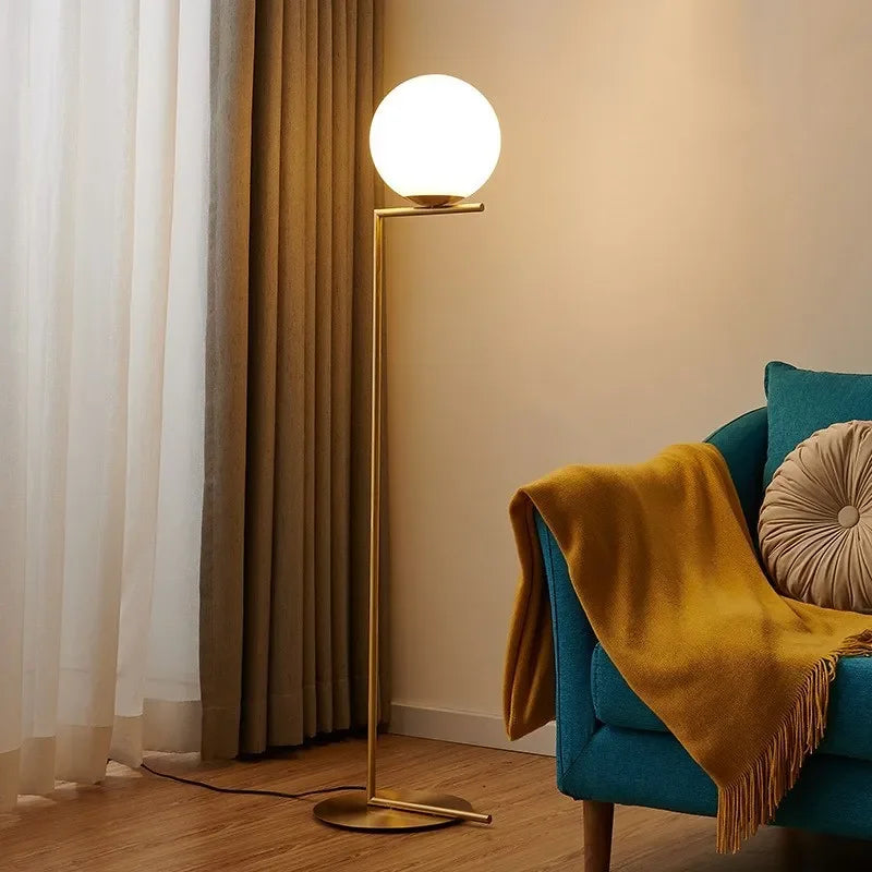 Scandinavian Bedroom Bedside Glass Table Lamp – Simple Modern Study Reading Lamp, Lustrous Hotel Room Creative Decorative Table Lamps