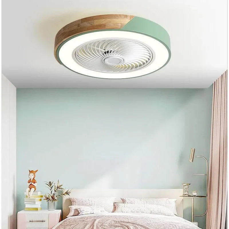 Smart Ceiling Fan with Light - 52CM Reversible 6-Speed Fan and 36W Lighting for Living Room and Dining Room