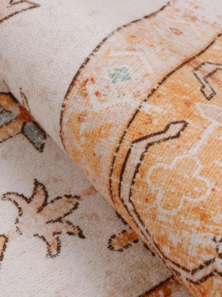 Retro Art Persian Carpet Comfortable Refreshing Bedroom Rug Luxury Living Room Decoration Large Area Carpets Balcony Rugs Tapete