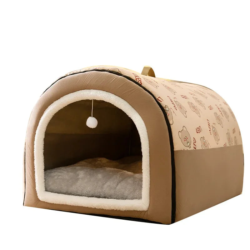 Big Dog Nest Winter Warm Dog House Removable and Washable Dog Bed Seasonal Large Type Pet Sleeping Supplies, Cat Nest