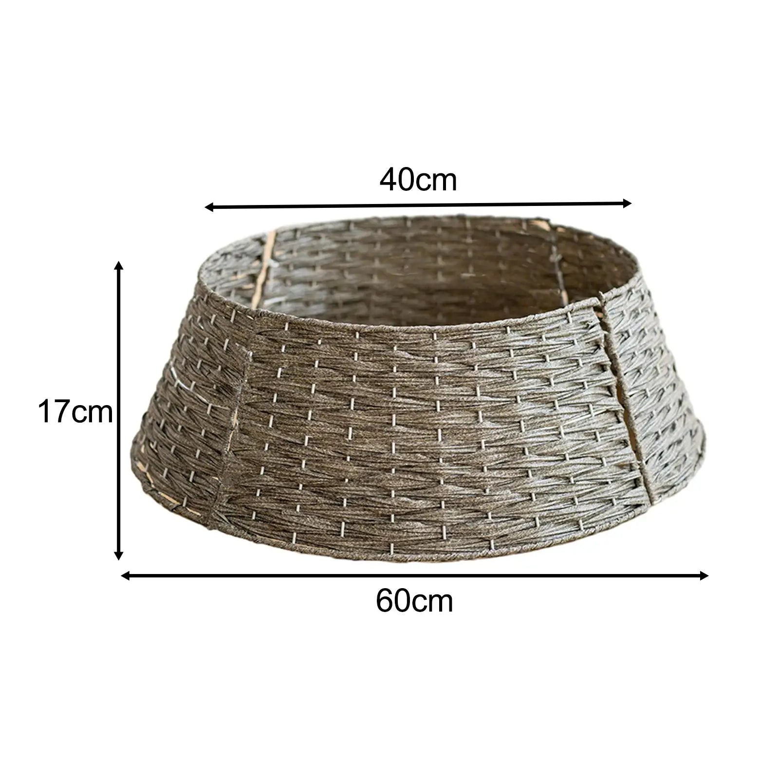 Christmas Tree Skirt Festivals Decorative Rustic Collections Parties 60x17cm Xmas Tree Stand Basket Xmas Tree Skirt Base Cover