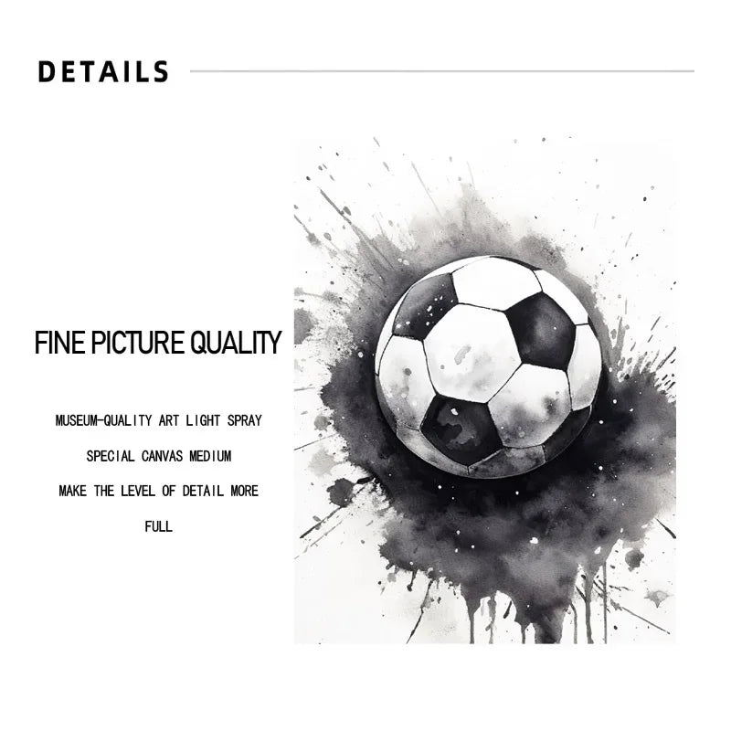 Custom Name Soccer Jersey – Kids Football Club Posters and Prints, Canvas Painting, Wall Art, Living Room Home Decoration, Aesthetics