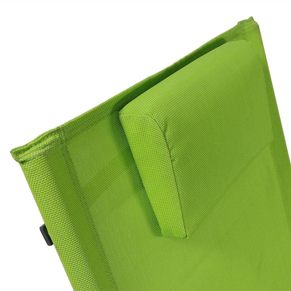 Modern Green Rocking Chaise Lounge Chair Patio Lounger with Pillow - Free Shipping