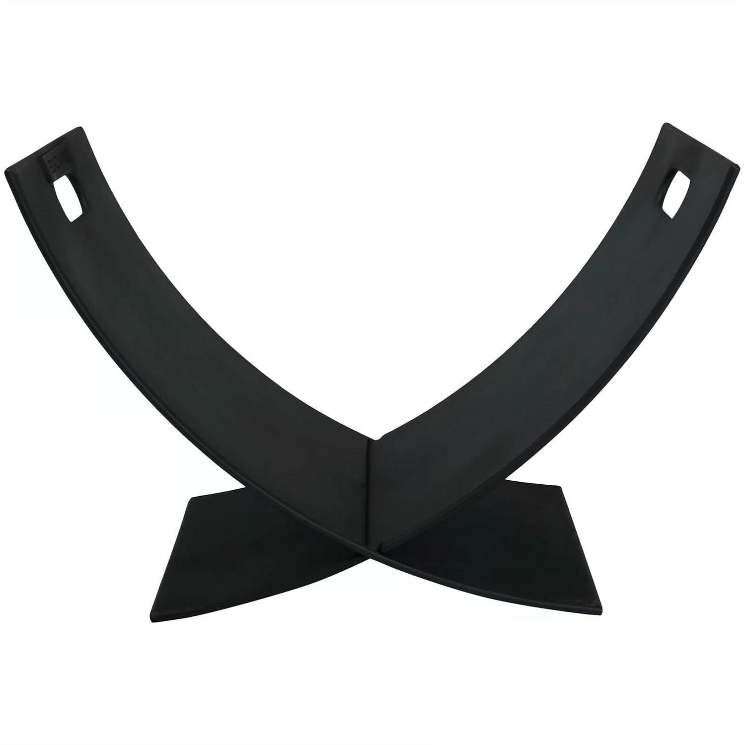 Modern Outdoor Indoor Heavy Duty Black Steel Firewood Log Holder Rack - Free Shipping