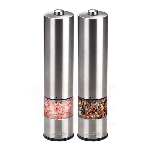 Brentwood Electric Blue LED Salt and Pepper Adjustable Ceramic Grinders - Free Shipping