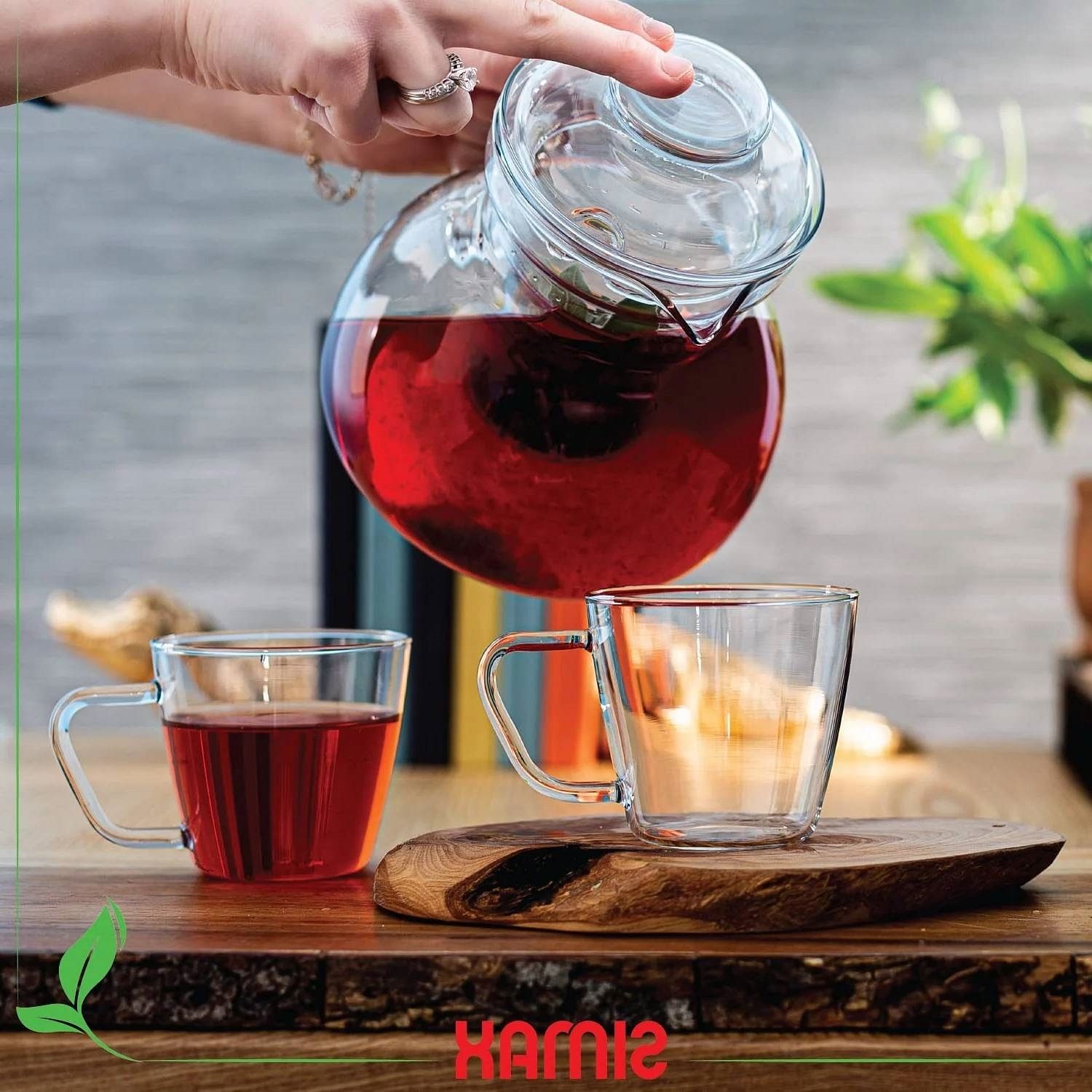 1.5 Quart Glass Teapot Tea Kettle for Stove Top - Free Shipping