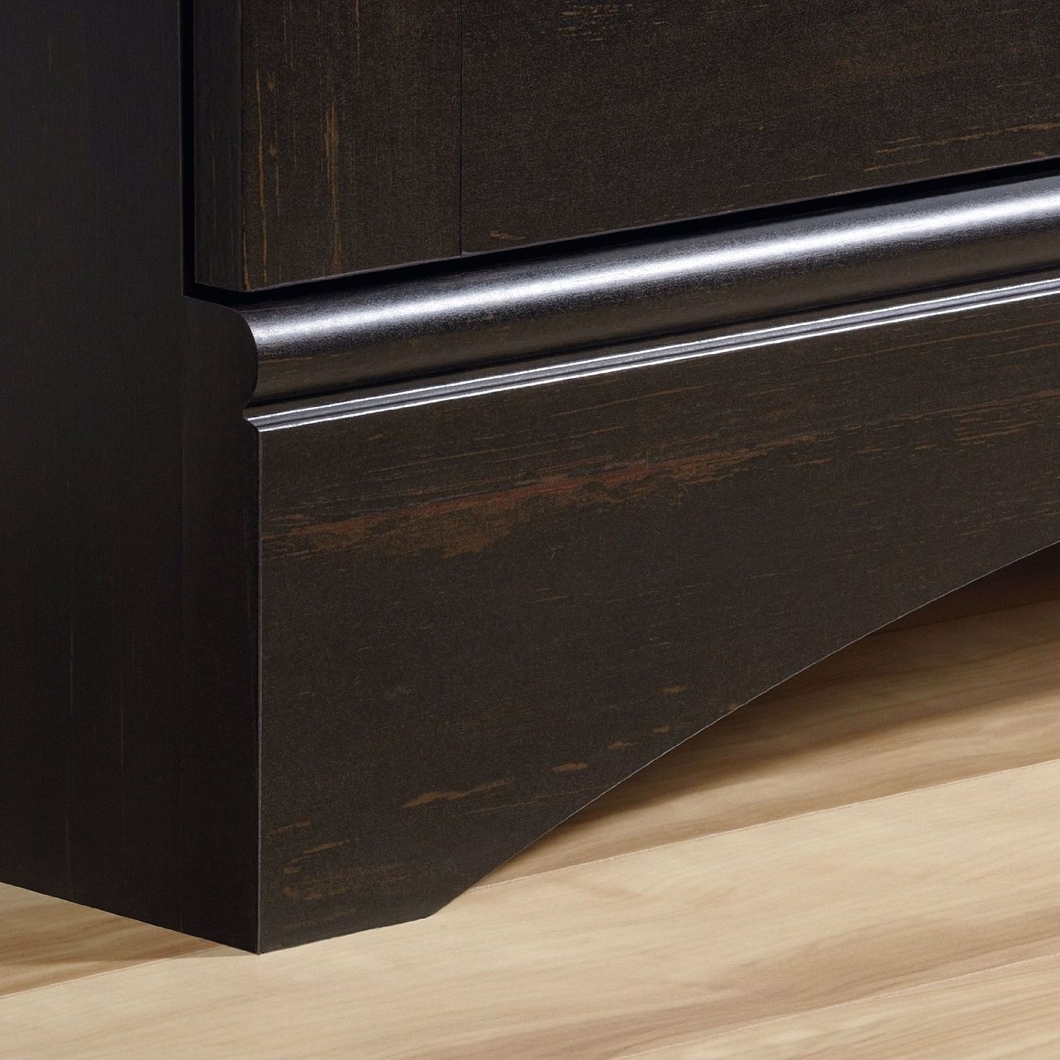 Multi-Purpose Wardrobe Armoire Storage Cabinet in Dark Brown Antique Wood Finish - Free Shipping