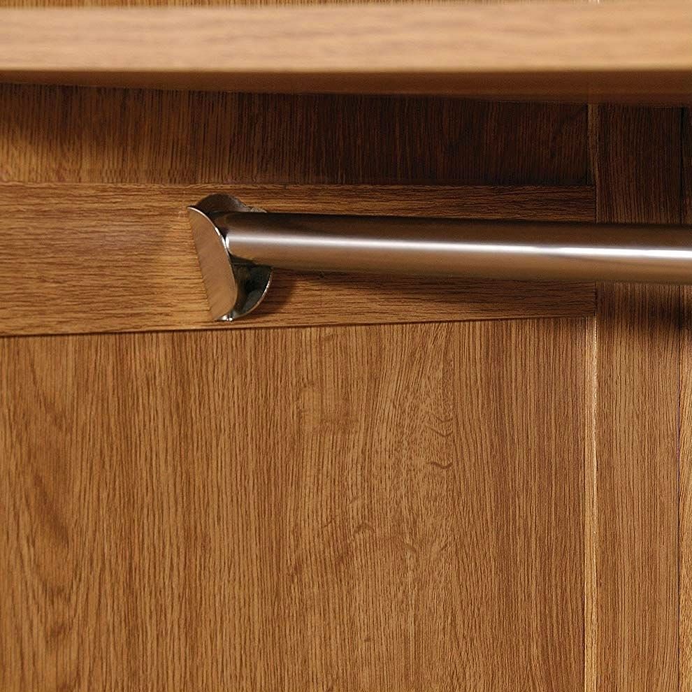 Bedroom Wardrobe Cabinet Storage Closet Organizer in Medium Oak Finish - Free Shipping