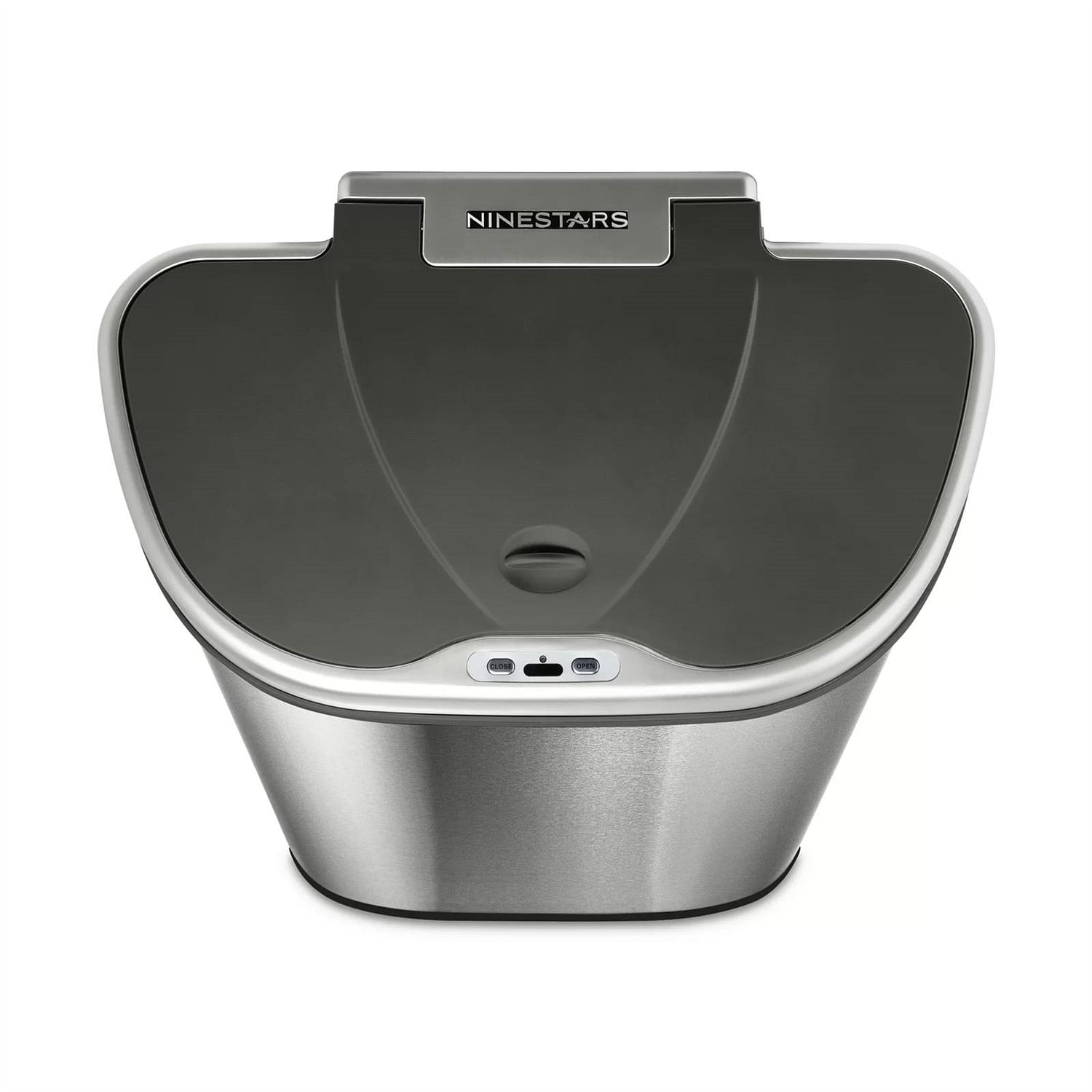 Dual Stainless Steel 18-Gallon Trash Can Recycle Bin with Motion Sensor Lid - Free Shipping