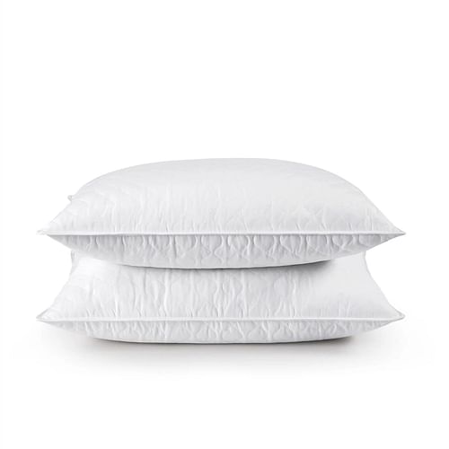 Set of 2 Machine Washable Down Feather Blend Pillow in Standard/Queen size - Free Shipping