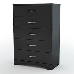 Modern 5-Drawer Chest in Black Finish - Free Shipping